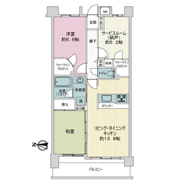 ランドステージ綾瀬公園 間取図