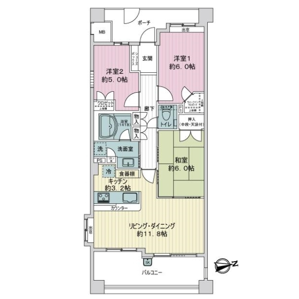 ファーストシーン津田沼 間取図