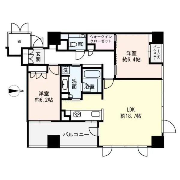 ジオタワー天六 間取図