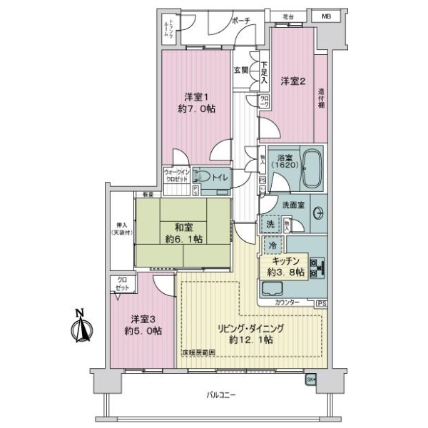 エフユニバース 間取図