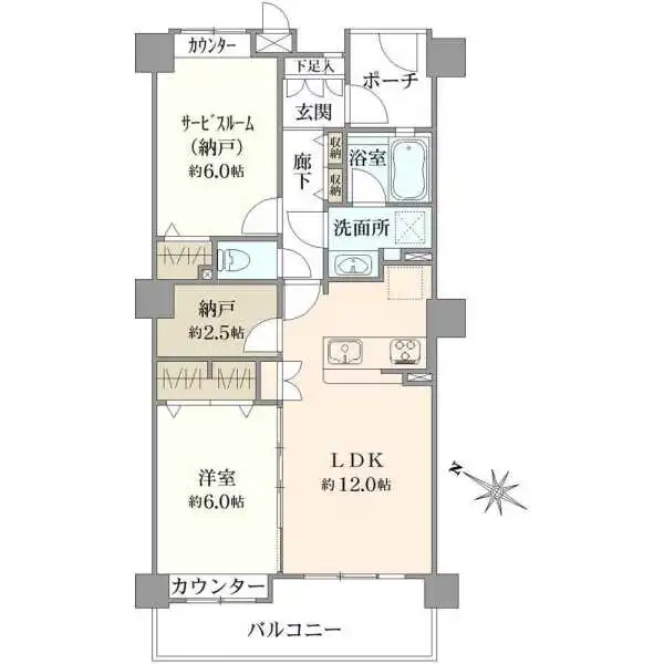 ルイシャトレ目黒不動前 間取図