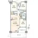 プラウド練馬中村橋 間取図