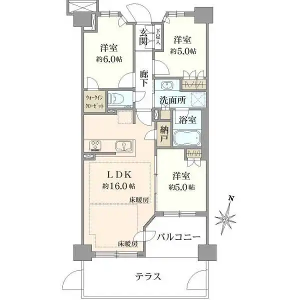 プラウド練馬中村橋 間取図