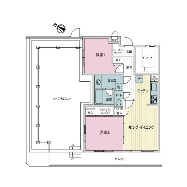 ライオンズマンション松戸牧の原 間取図