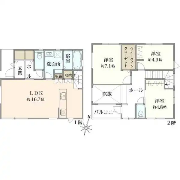 船橋市薬円台３丁目 間取図