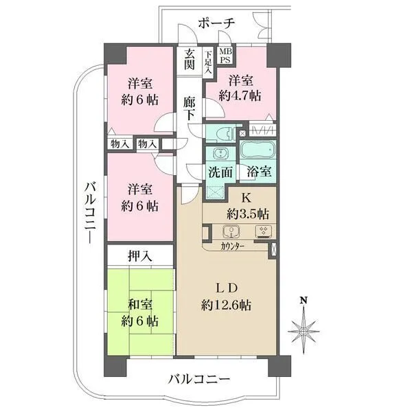 ファミール都島パークサイド 間取図