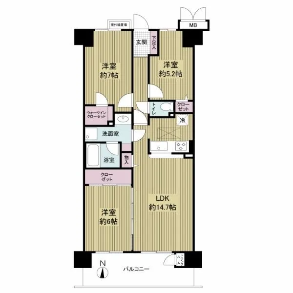 サンシティ西京極２番館 間取図