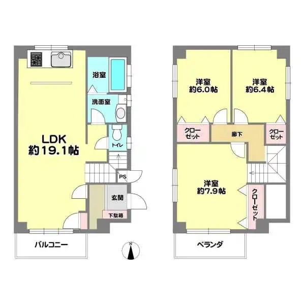 エスポアール芦屋 間取図