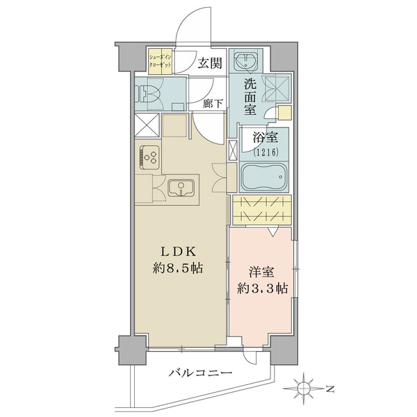 サクラティアラ武蔵小杉 間取図