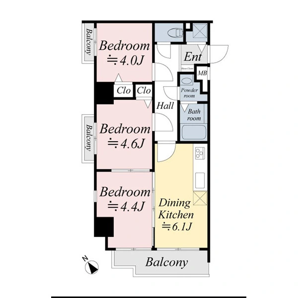 グランパーク東京ＥＡＳＴ 間取図