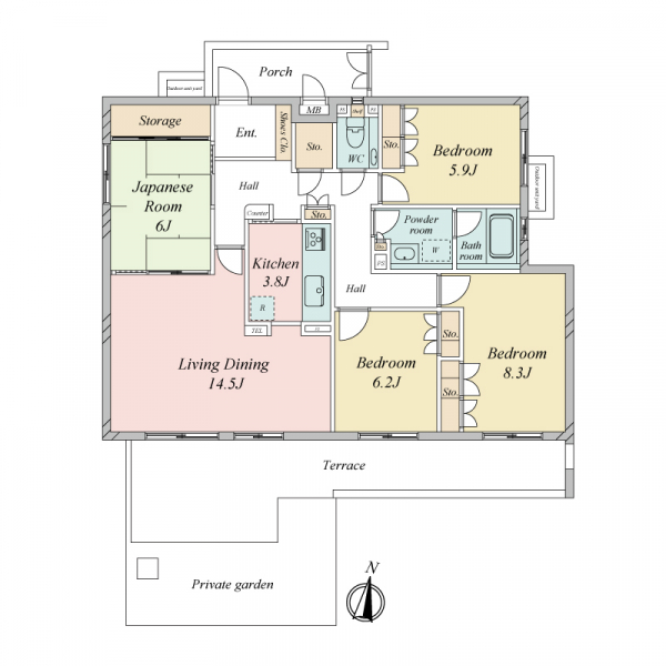 グランドメゾン東豊中ＥＡＳＴ参番館 間取図