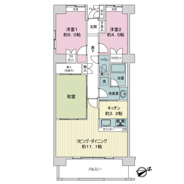 シスナブ池袋本町 間取図