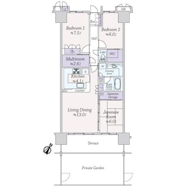 東京リバース・フォート 間取図