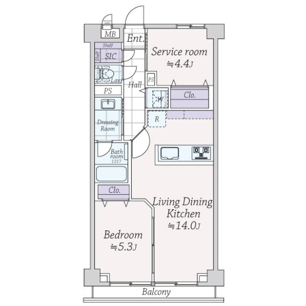 ライオンズマンション東麻布 間取図