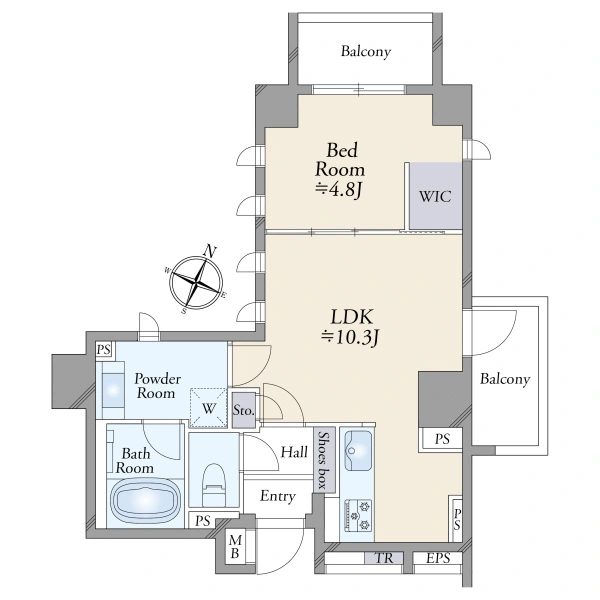 リビオレゾン小石川 間取図