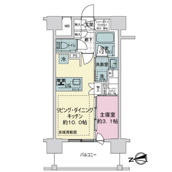 オーベルアーバンツ秋葉原 間取図