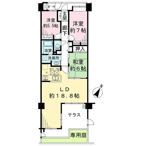 コスモレジデンスグラシエ 間取図