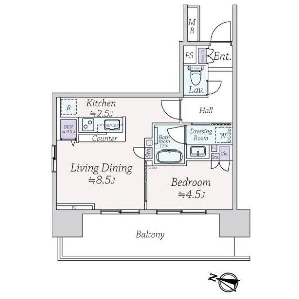 プラウド浦和 間取図
