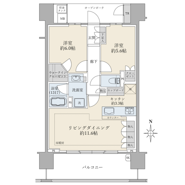 ブリリア武蔵小杉 間取図