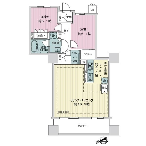 グレーシア調布 間取図