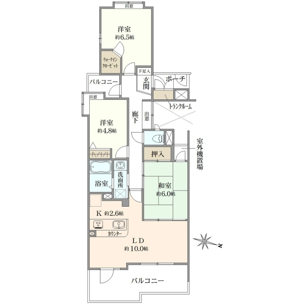 レクセルガーデン福生 間取図