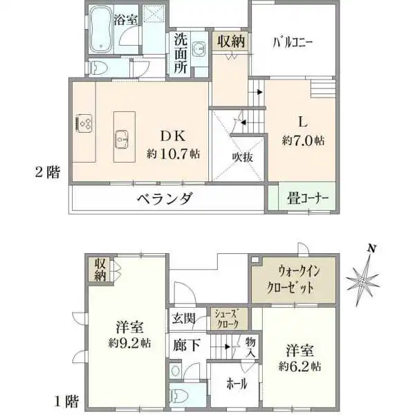さいたま市中央区大戸３丁目 間取図