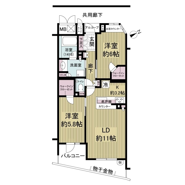 エルグレース甲子園 間取図
