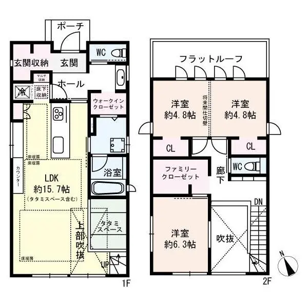 草津市追分2丁目 間取図