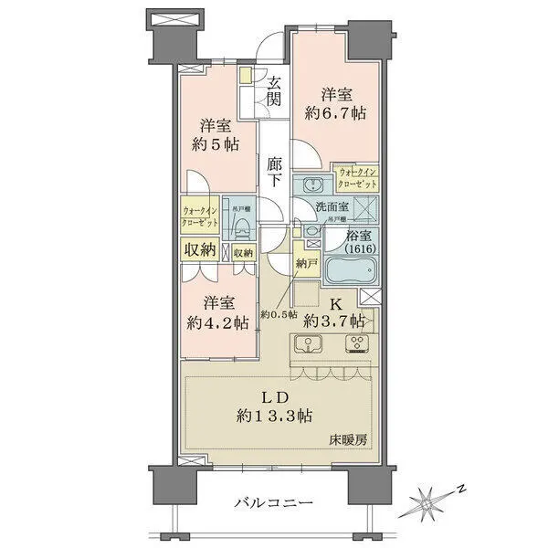 アトラス加賀 間取図