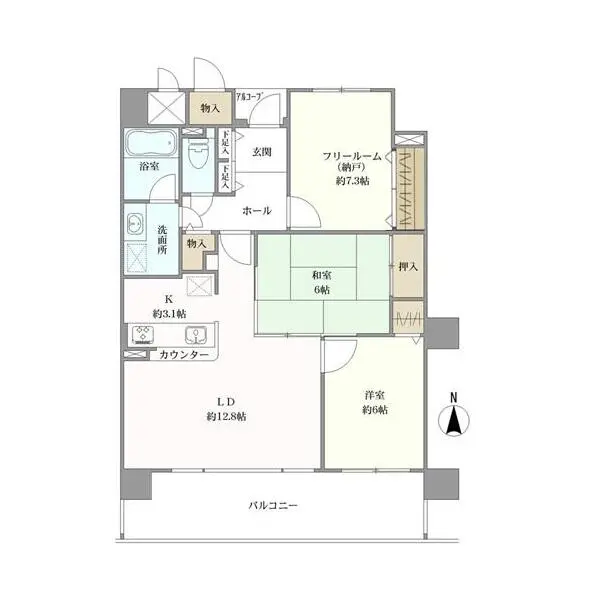 ファミール堂ヶ芝 間取図