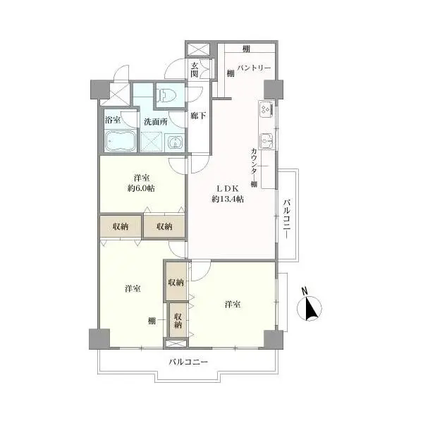 ウェルフェアーグリーン南砂 間取図