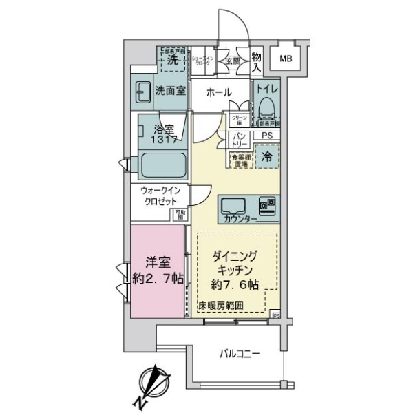 ベルジェンド横濱伊勢佐木アティックス・アベニュー 間取図