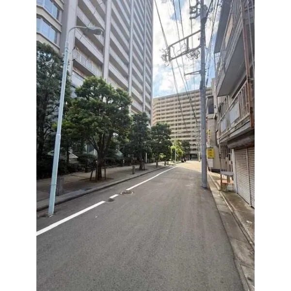 中央区佃2丁目 前面道路:南東側
