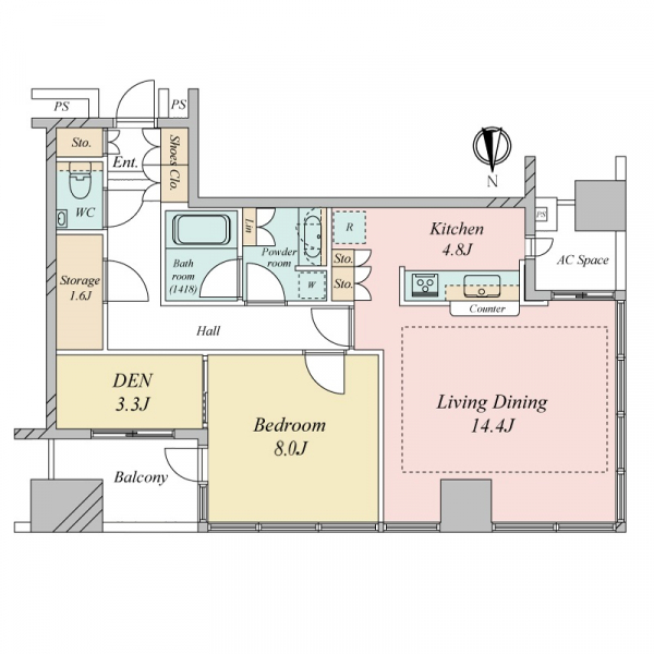 東京タイムズタワー 間取図