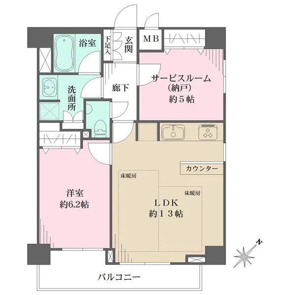 グラーサ向島隅田公園 間取図