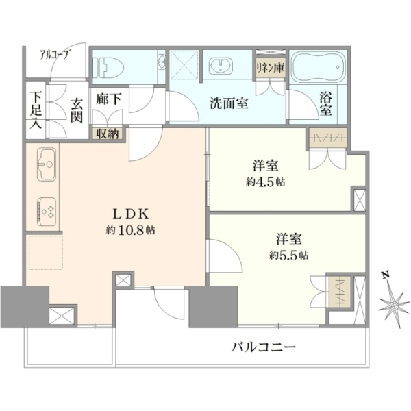 プラウドタワー芝浦 間取図