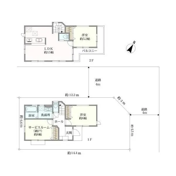 日野市程久保２丁目 間取図