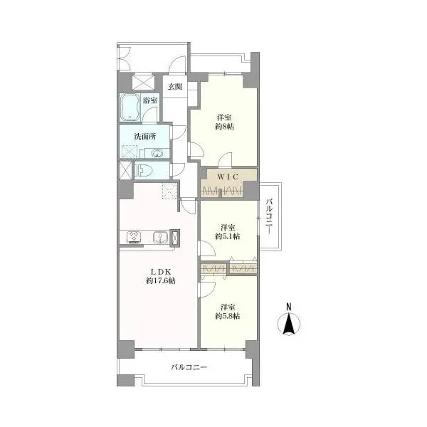 神宮ハイツ 間取図