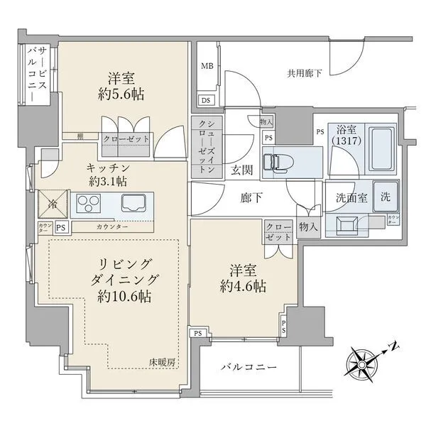 ブリリア日本橋茅場町 間取