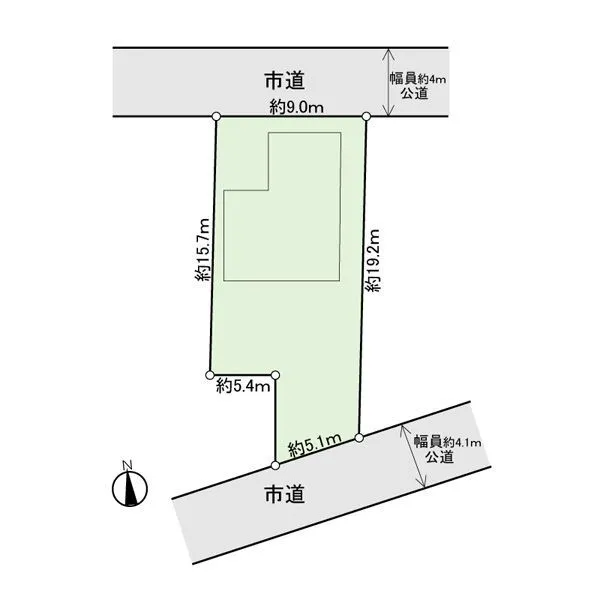 松戸市下矢切 間取図