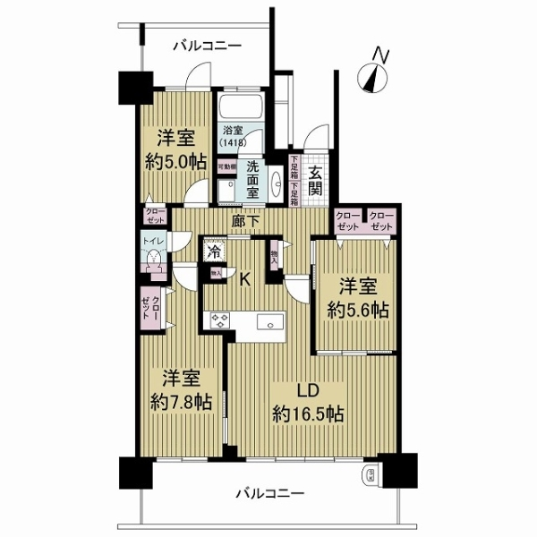 ジオ千里桃山台５番館 間取図
