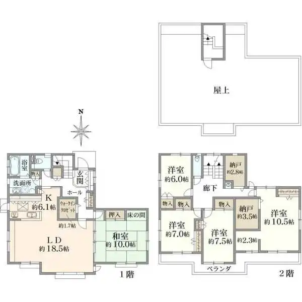 船橋市前貝塚町 間取図