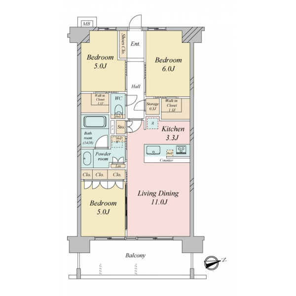 ヴェレーナシティ東京イーストガーデンズ 間取図