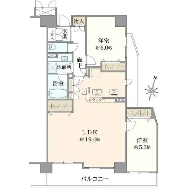 バームステージ梅島 間取図