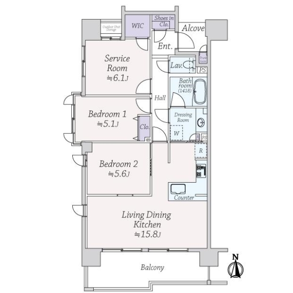 ネバーランド大島 間取図