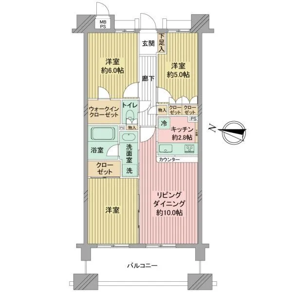 ライオンズプラザ平塚見附町 2023年11月リフォーム履歴のあるお部屋です！