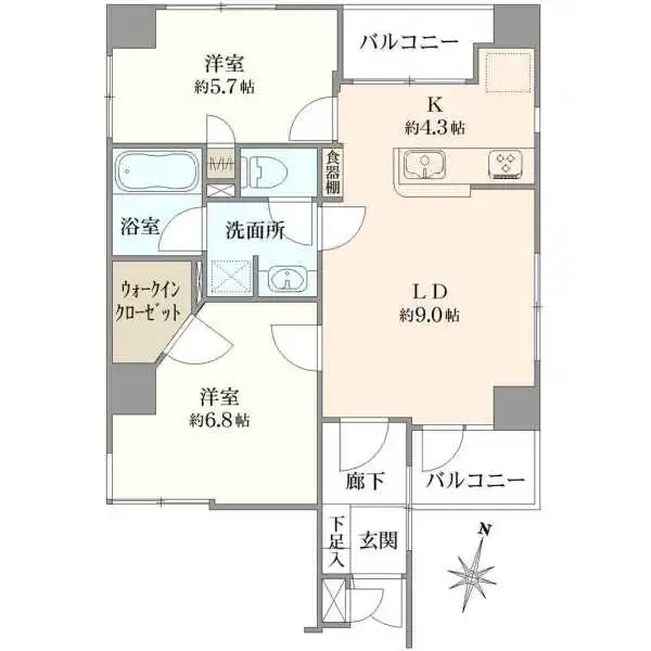 錦糸町アムフラット 間取図