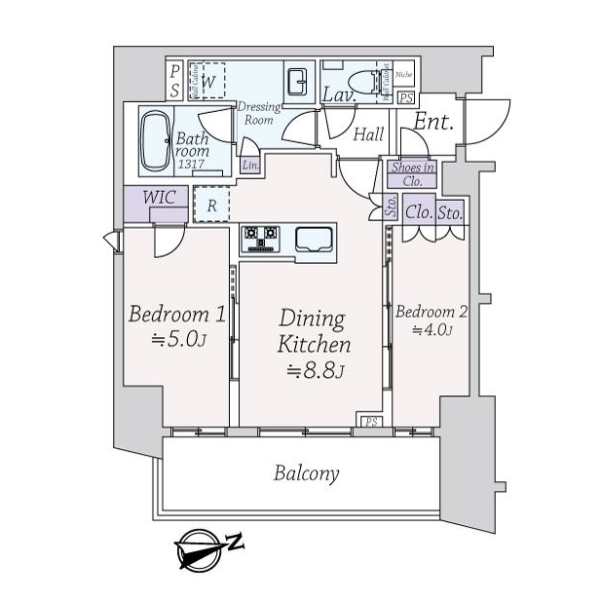 ザ・ヒルズ武蔵小金井レジデンス 間取図