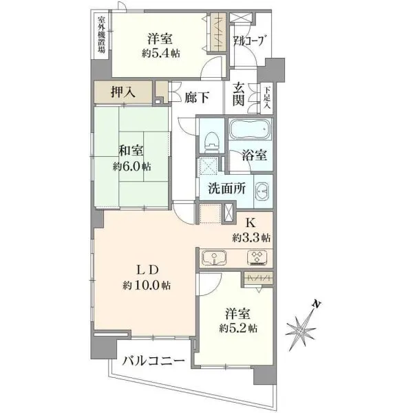 アンビシャス福生 間取図
