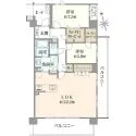 レーベン柏クリスタルアイルハルテラス 間取図